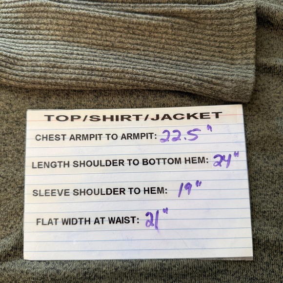 Buffalo David Bitton Womens Ribbed Sleeve Cozy Long Sleeve Size Small Dark Green - Picture 7 of 7